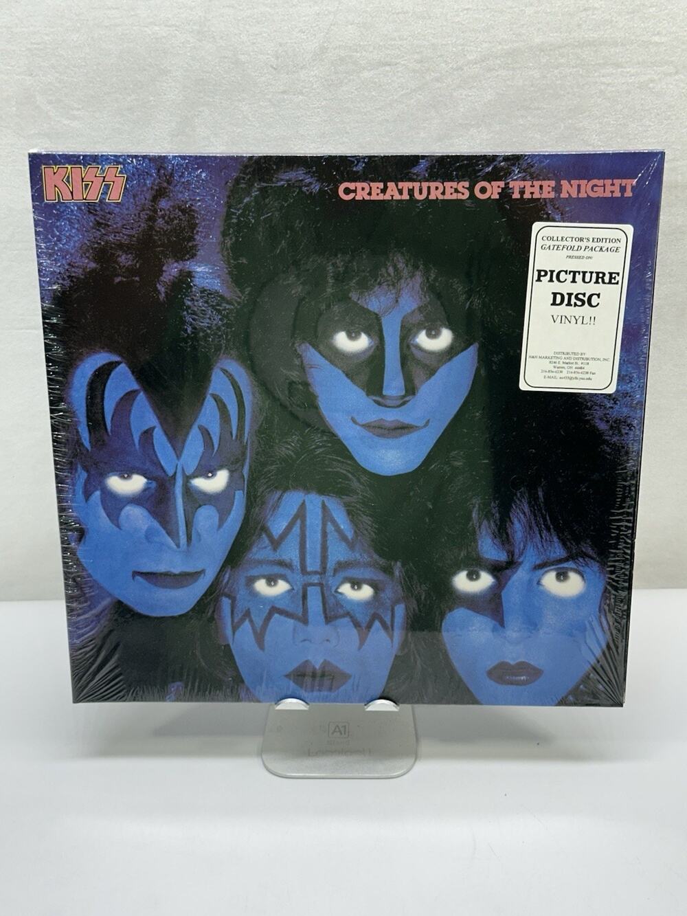 KISS - CREATURES OF THE NIGHT LIM. PICTURE DISC USA 1995 + HYPERSTICKER SHRINK